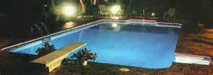 Outdoor Pool with Lights